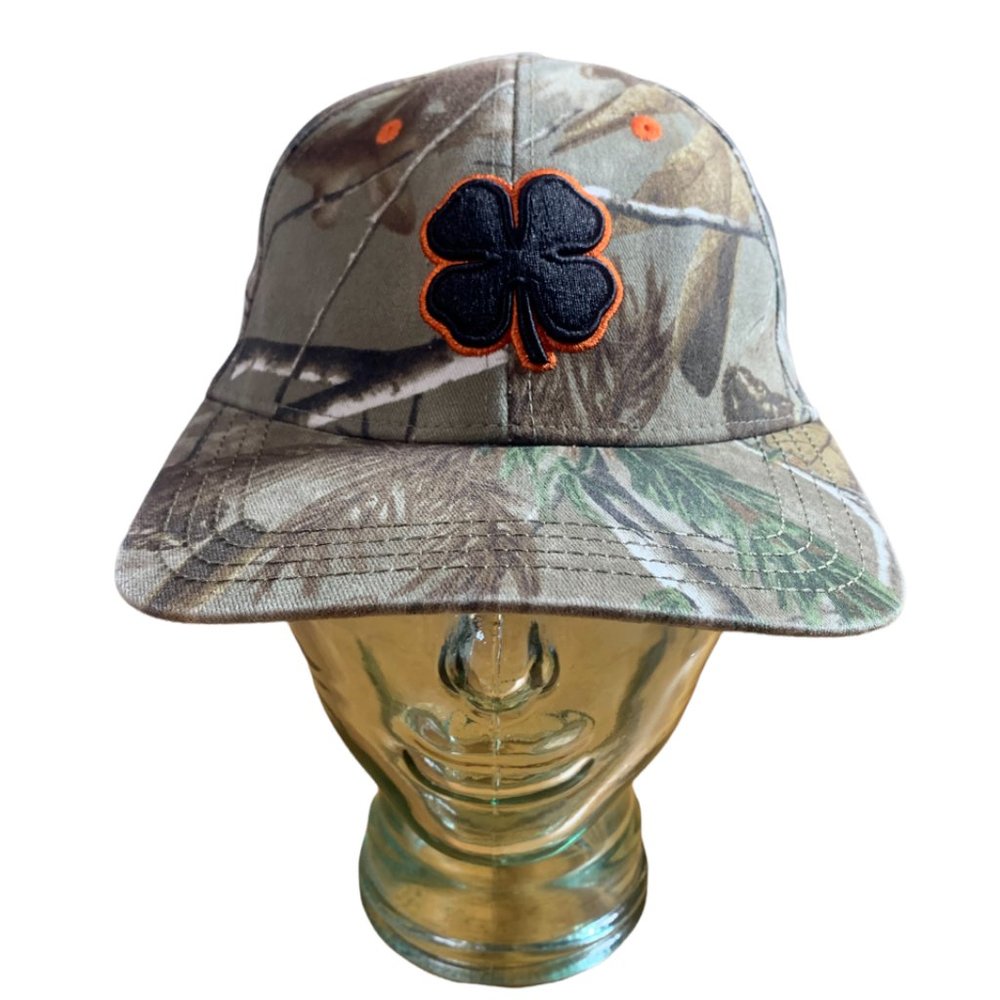 Black Clover Camo Golf Hat Live Lucky Embroidered Cap Adjustable